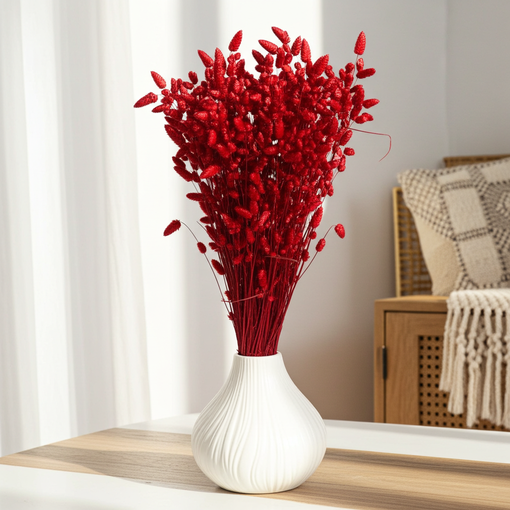 Sušená třesavá tráva Briza bordo – přírodní dekorace do váz, věnců a slavnostních aranžmá